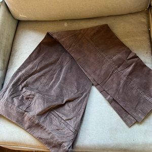 LOFT Dark Brown Velveteen “Julie” Skinny Pants